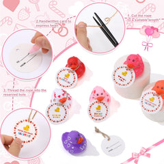 Jerify valentines ducks measuring about 2 inches for compact desks
