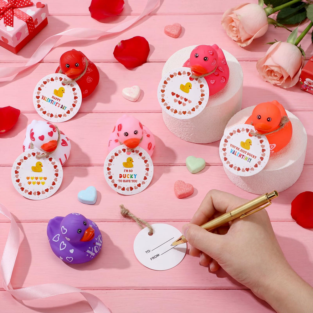 Jerify valentines ducks suitable for pool or tub play