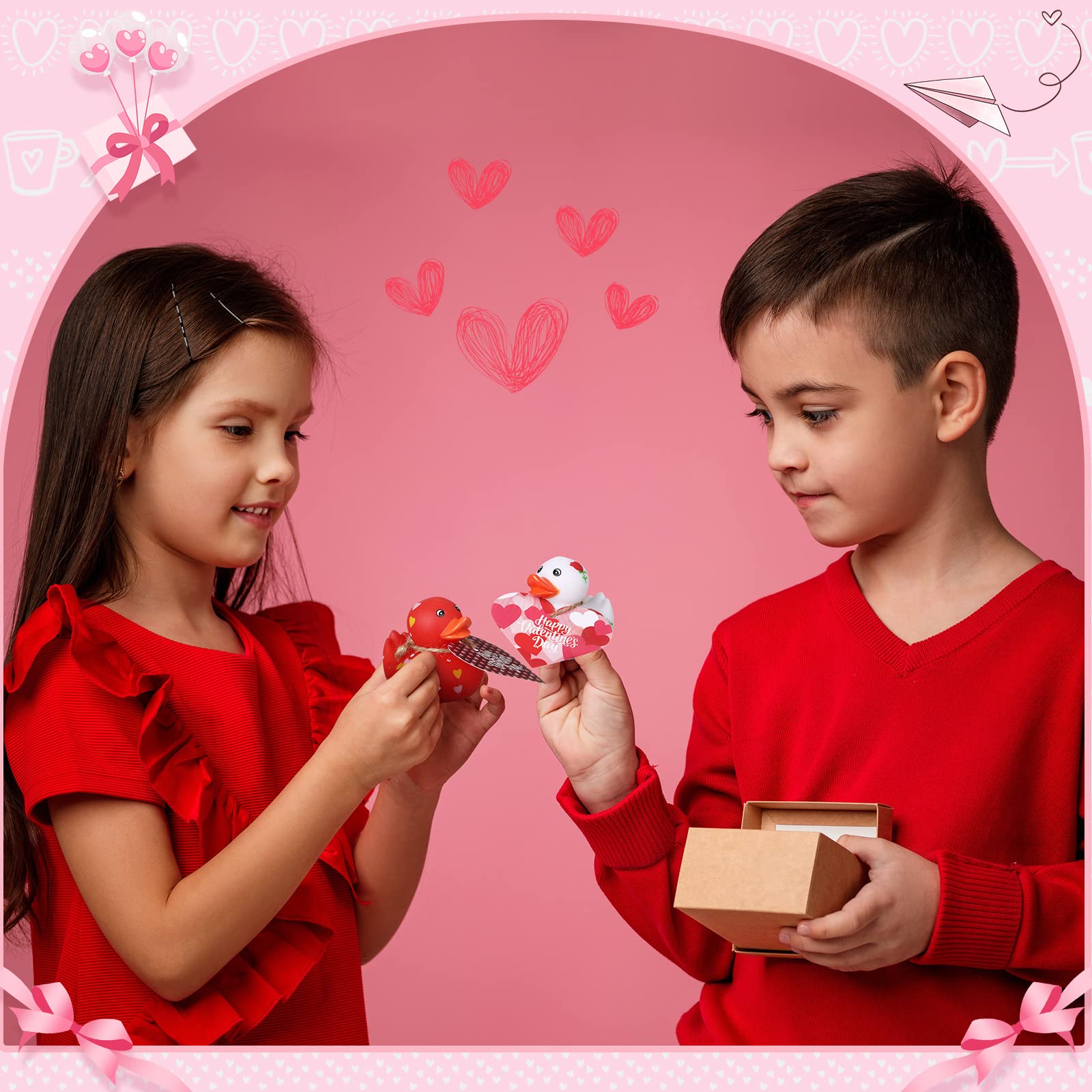 Jerify Valentines duck set enhances party décor and gifts.