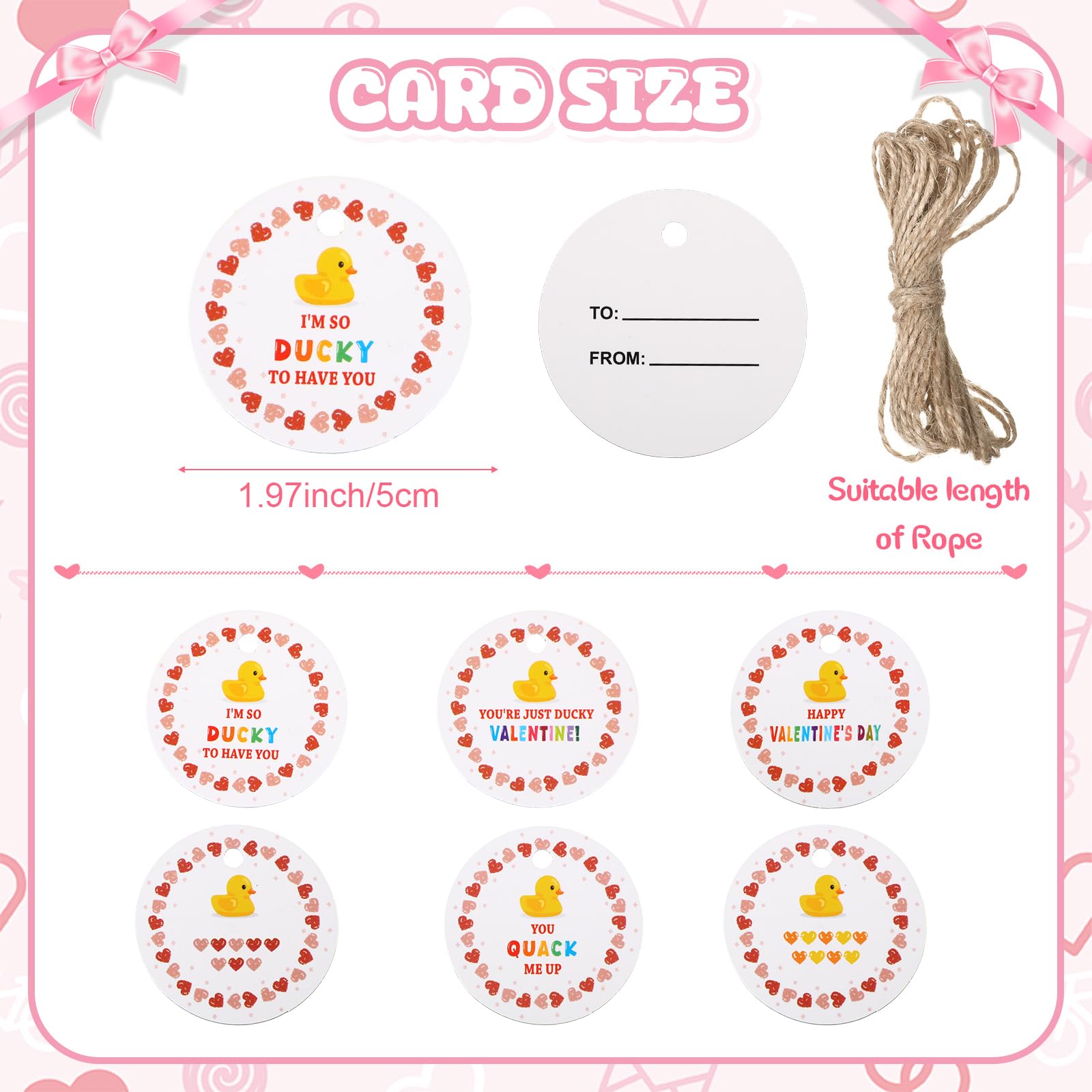 Jerify Valentines ducks with gift cards and ropes for gifting