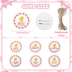 Jerify Valentines ducks with gift cards and ropes for gifting