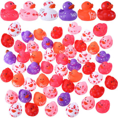 Jerify Valentine ducks with heart designs for colorful bath time decor
