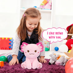 JEROKUMI Axolotl Plush gift-ready for birthdays and holidays.