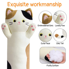 JEROKUMI gift-friendly cat plush makes a comforting present for loved ones.
