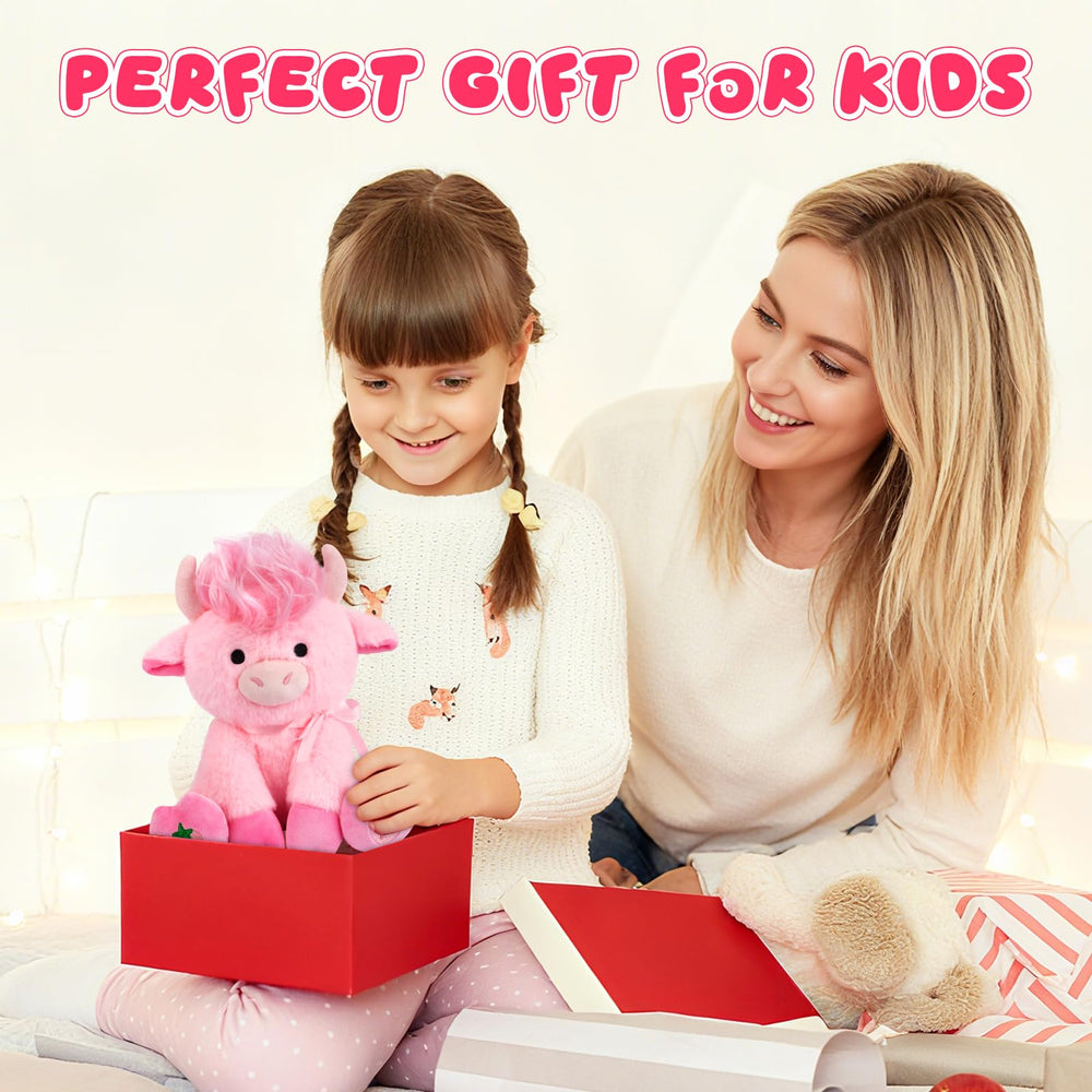 JEROKUMI Highland Cow Plush easy-care fabric stays soft after washing.