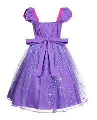 JerrisApparel Girl Princess Dress back detail with elastic waistband for easy dressing