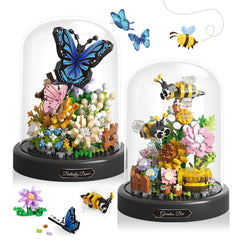 JESGO 2 Flowers Bouquet with bee model for durable home decor