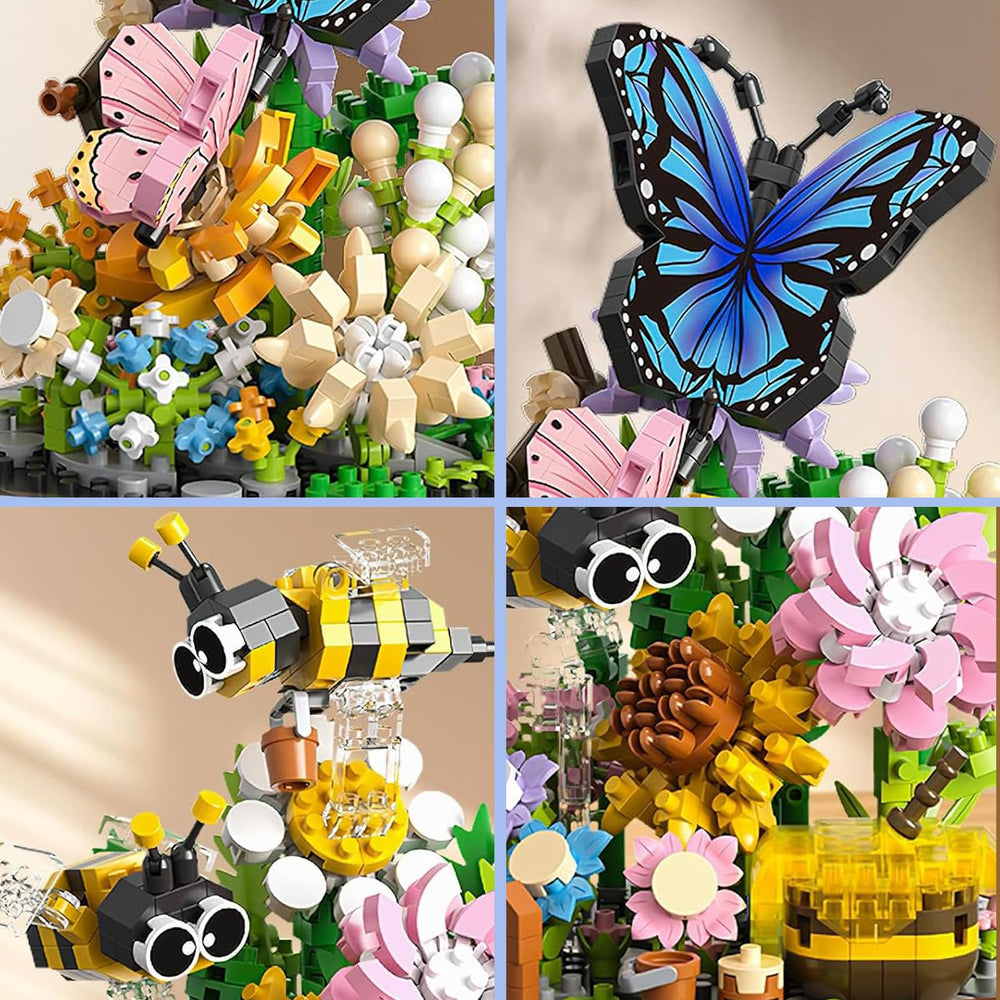 JESGO bee and butterfly insert model detail demonstrating micro blocks