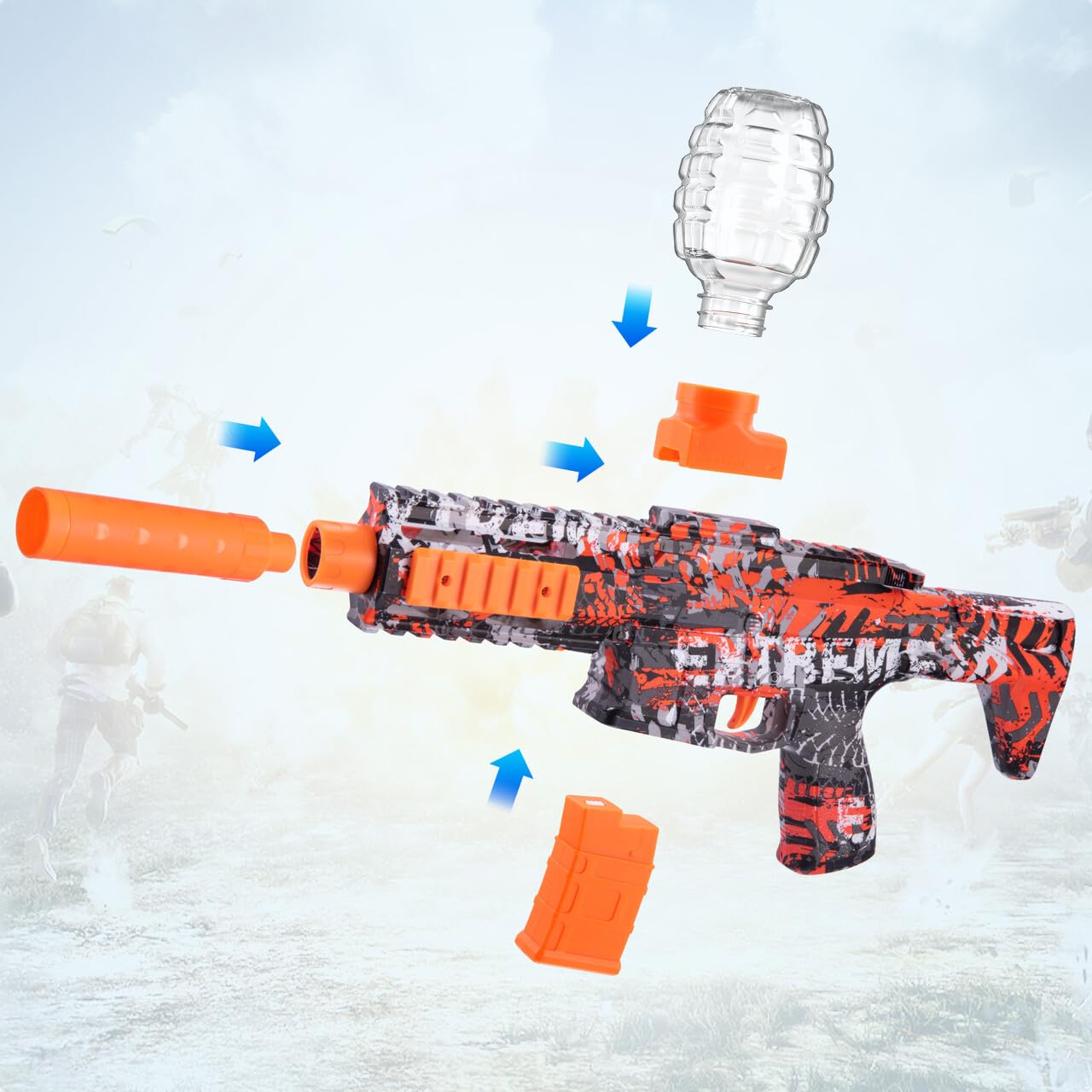 JESKH Splatter Blaster with goggles included for safety