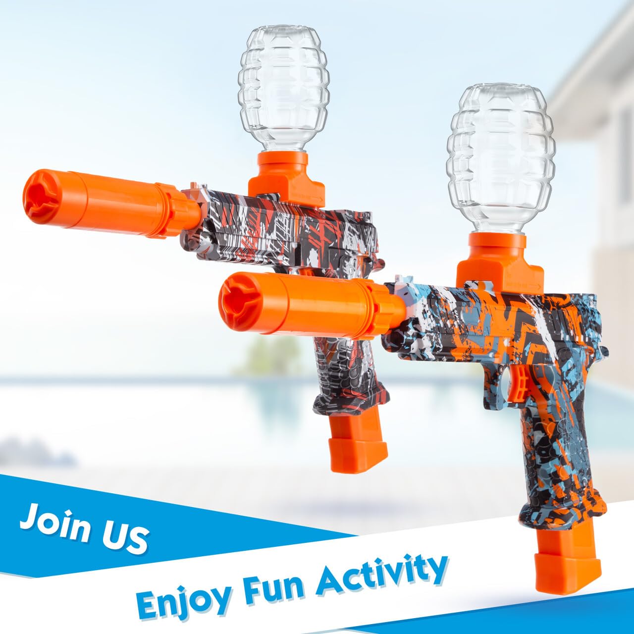 JESKH Splatter Blaster 2-Pack assembly in minutes for instant action.