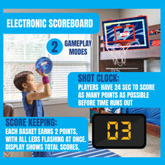 Jesser LED scoring display tracks points in real time for friendly competition.