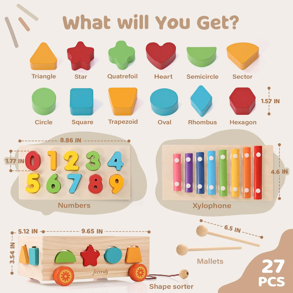 Jessruly Xylophone component adds colorful musical exploration during playtime.