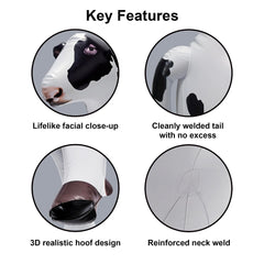 Jet Creations Cow Inflatable pool party prop for summer celebrations.