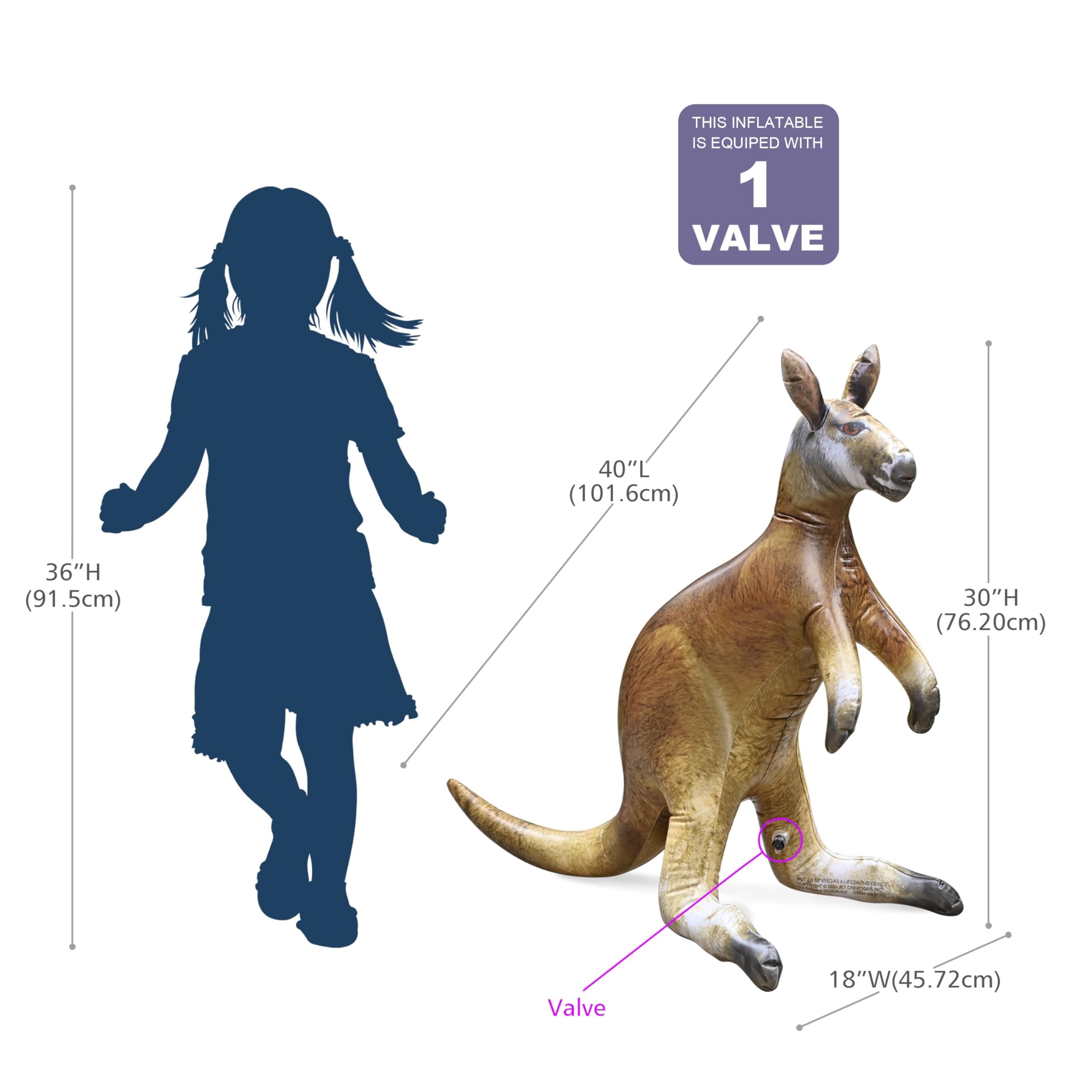 Jet Creations Kangaroo durable vinyl suitable for year-round use and soft feel.