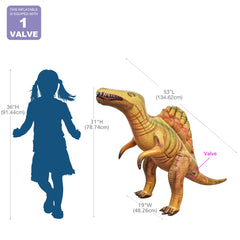 Jet Creations Spinosaurus inflatable suitable for classrooms, parties, and poolside displays