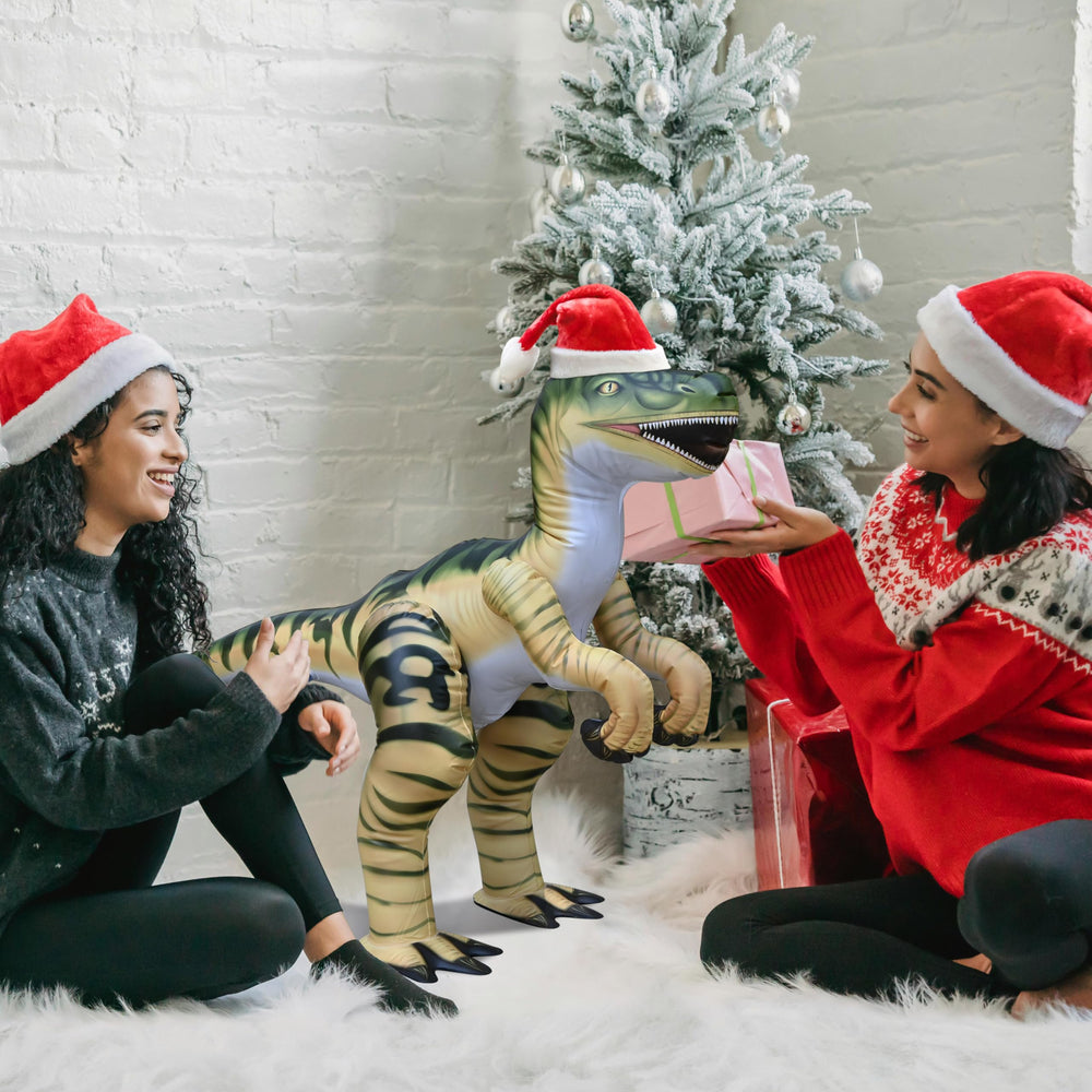 Jet Creations Velociraptor inflatable tested for quality before shipment.