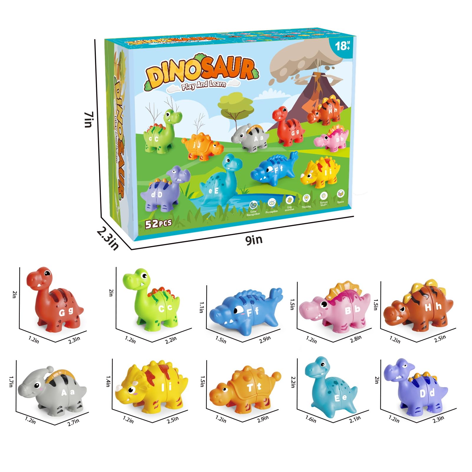 Jetbotell perfect preschool gift for classroom activities and imaginative dinosaur play