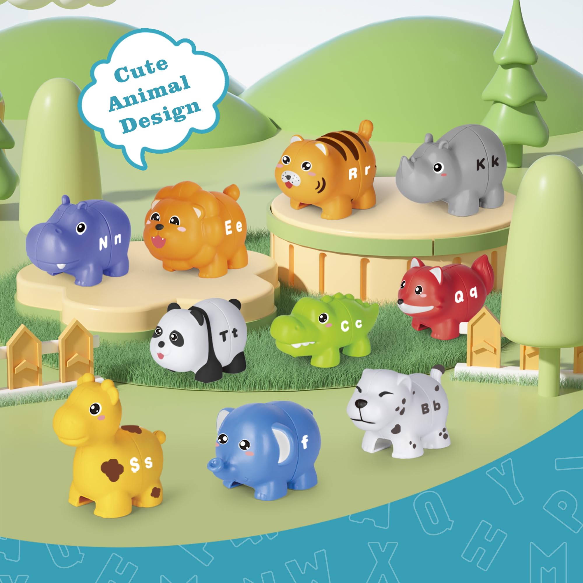 Jetbotell uppercase and lowercase letters support early literacy fun