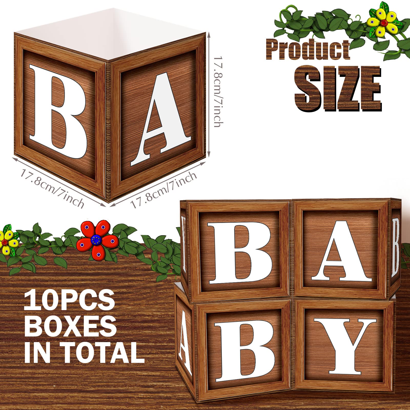 Jetec 7x7x7 inch centerpiece box ideal for gifts or small treats