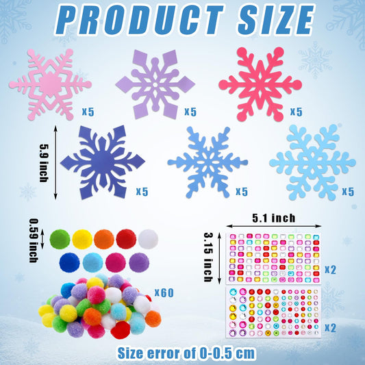Jetec diamond art snowflake stickers add sparkle to homemade ornaments