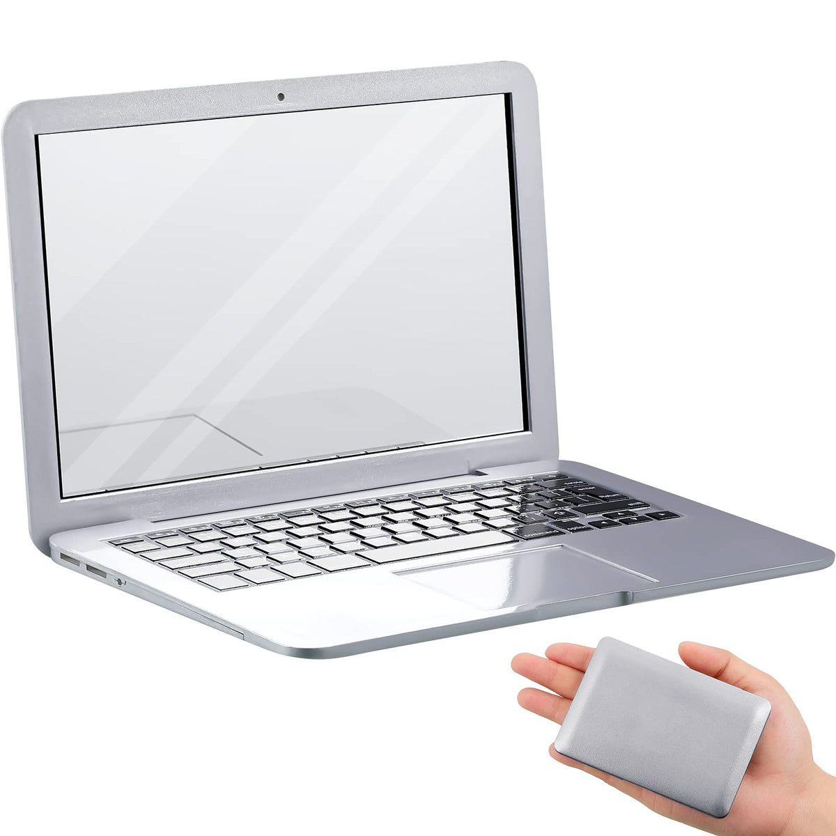 Jetec mini cat laptop toy mirror for on-the-go makeup touch-ups and playful decor.