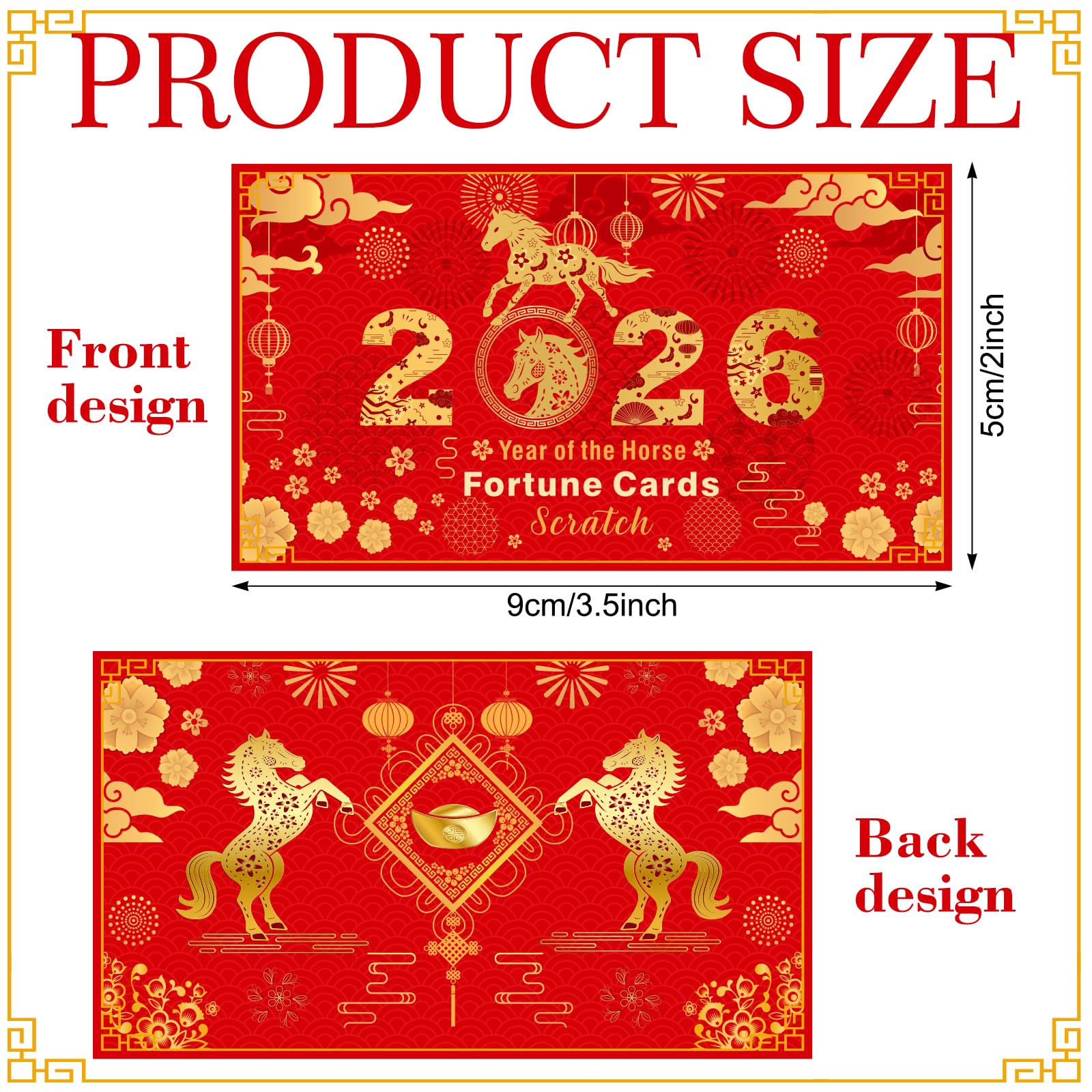 Jetec fortune cards pack on table ready as gifts