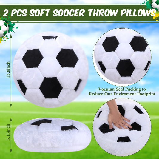 Jetec soccer pillow soft plush texture enhances comfort for TV time.