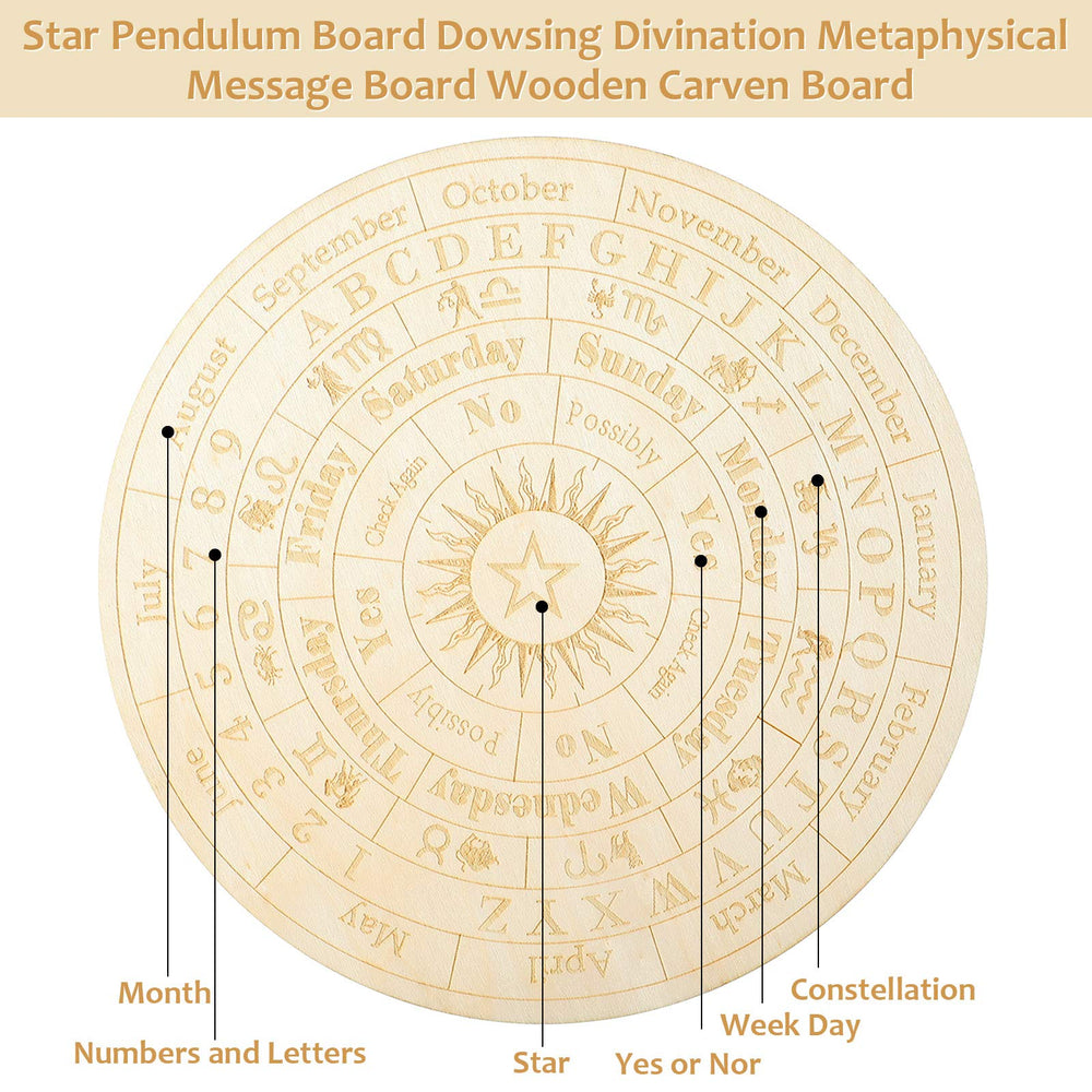 Jetec Star Pendulum Board makes a thoughtful gift for witches and friends
