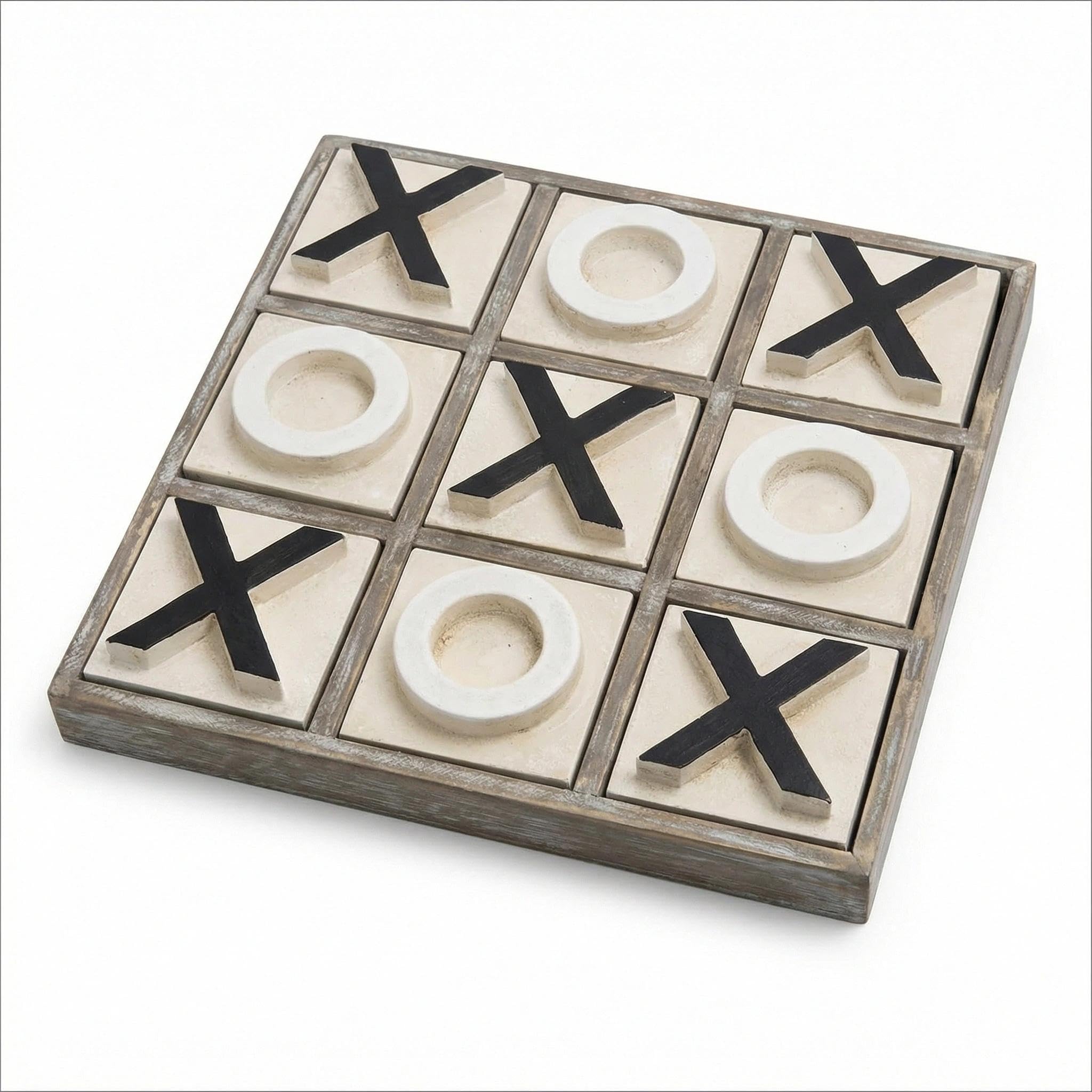 JEVERGN washed brown finish complements rustic decor while inviting play.