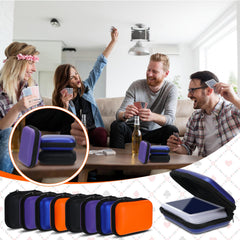 Jexine anti-scratch PU leather EVA case protects cards during travel