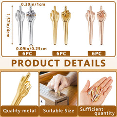 Jexine middle finger peg in gold for durable, reliable gameplay.