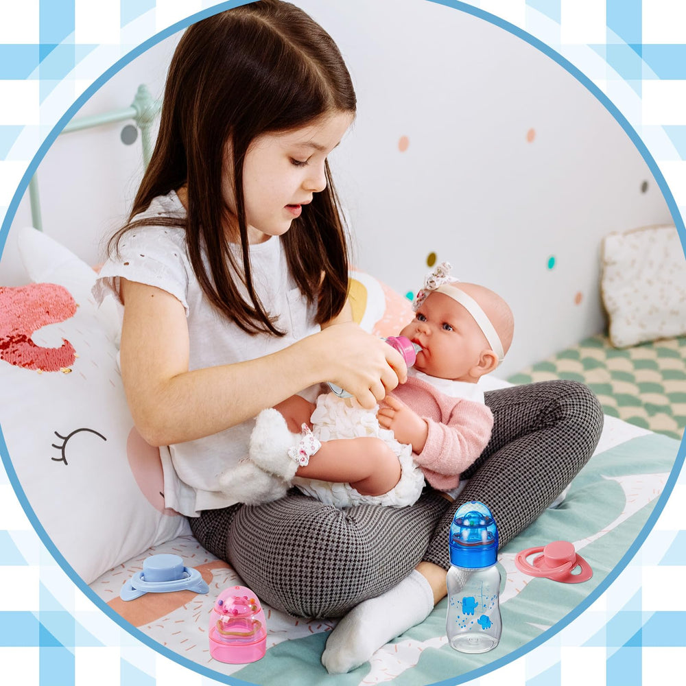 Jexine 4-piece doll accessory set for dress-up and pretend storytelling.