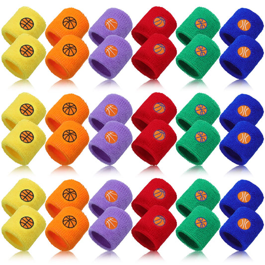 Jeyiour kids wristbands in six colors for sports and school use.