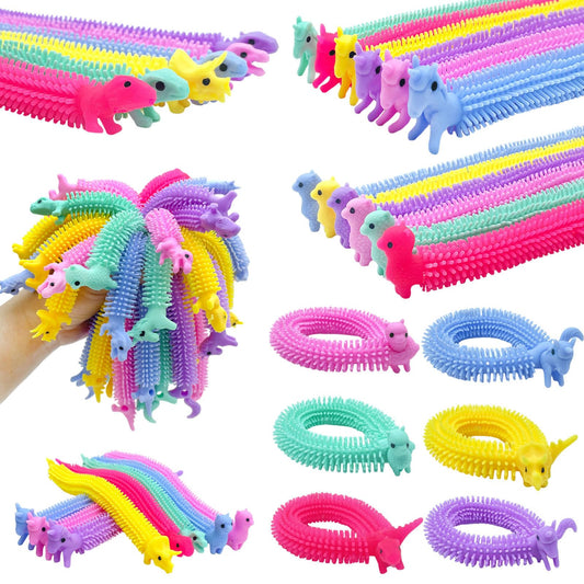 Jgalnim stretchy fidget toy alpaca in vibrant colors for stress relief and tactile fun.