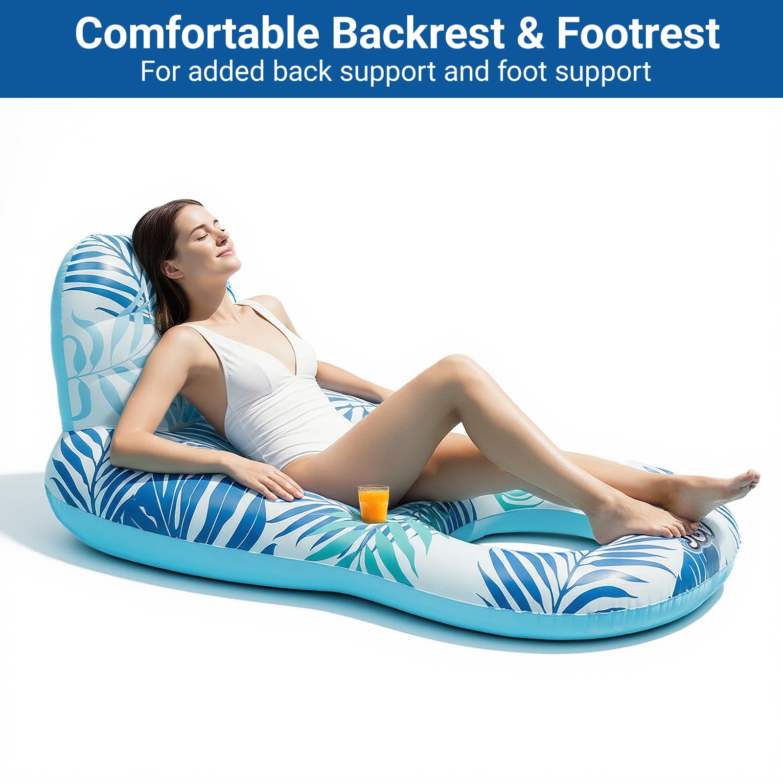 JGV pool float breathable mesh seat stays cool