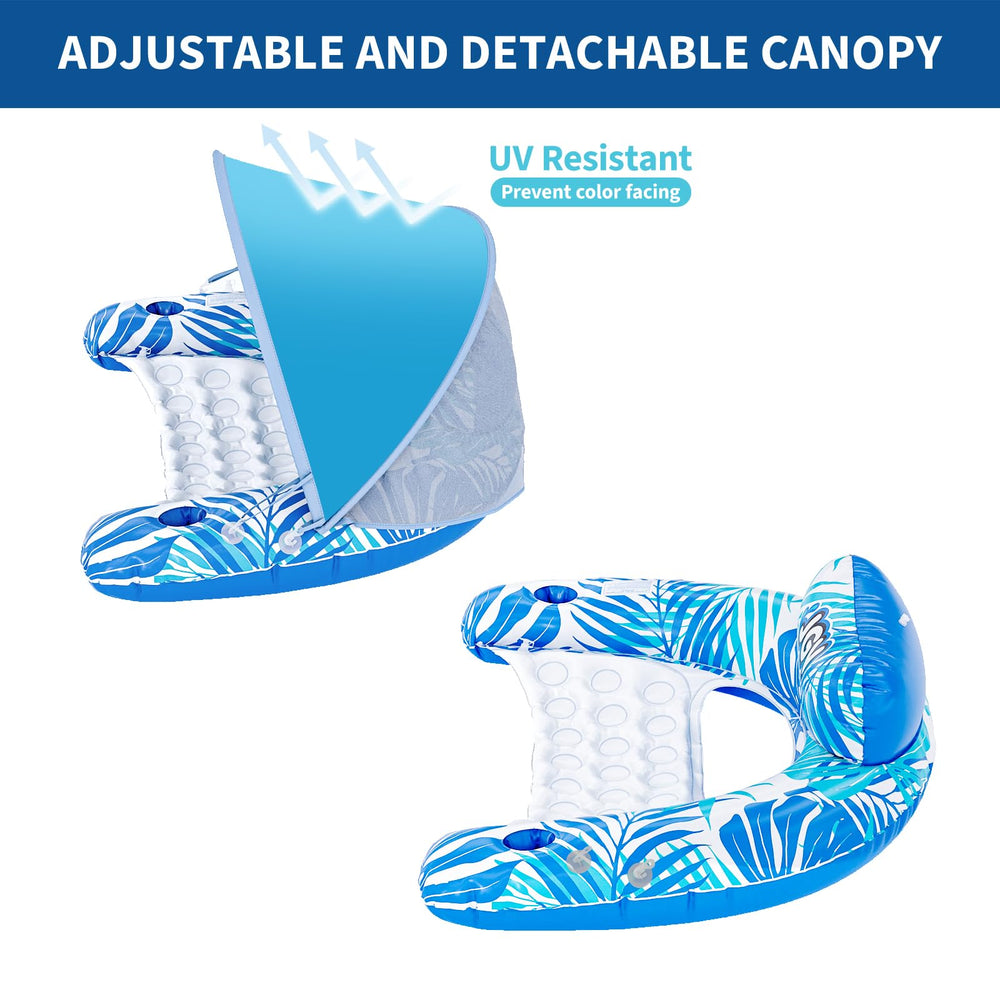 JGV pool float uses thick vinyl for durable, long-lasting fun.