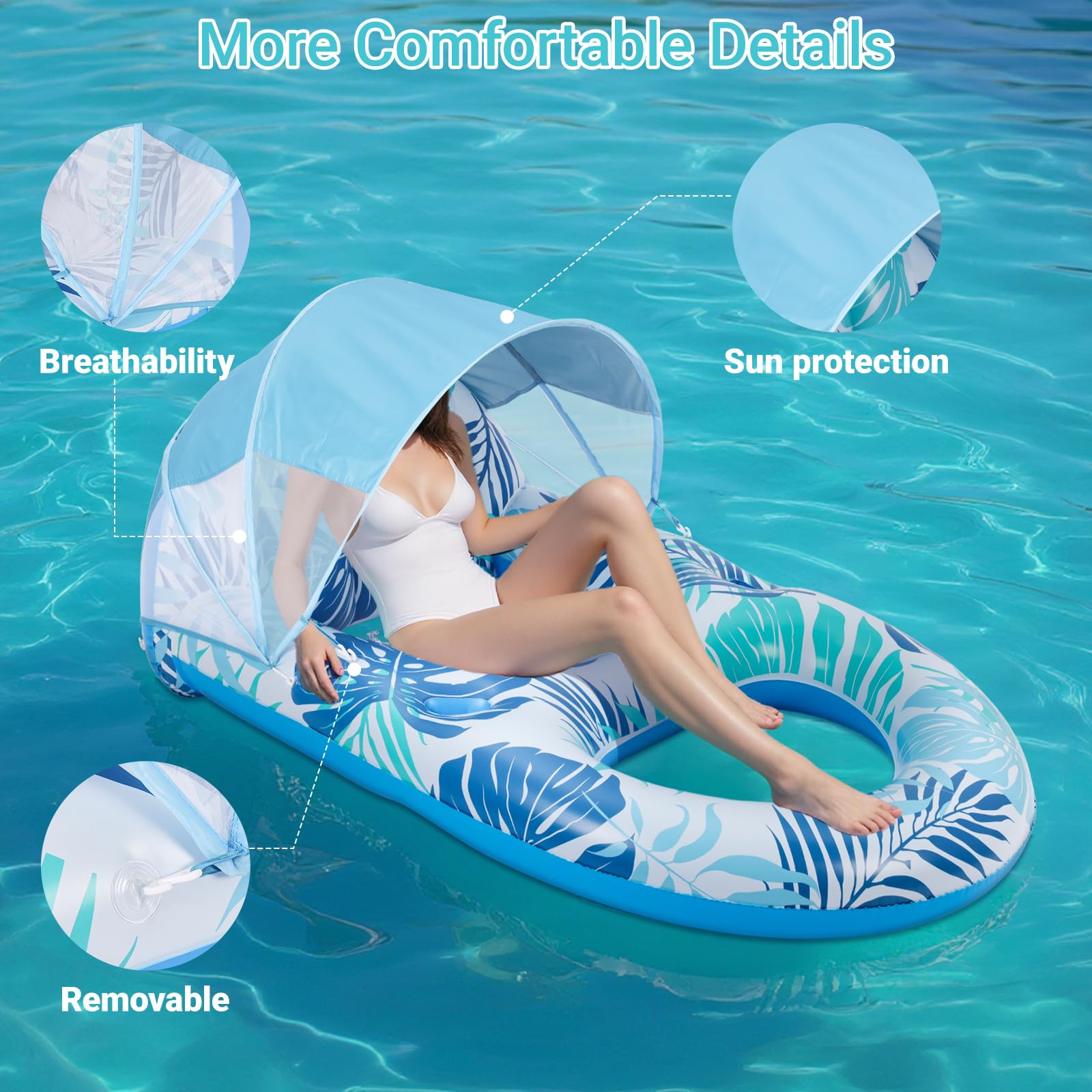 JGV thick vinyl construction enhances durability for lasting pool fun.