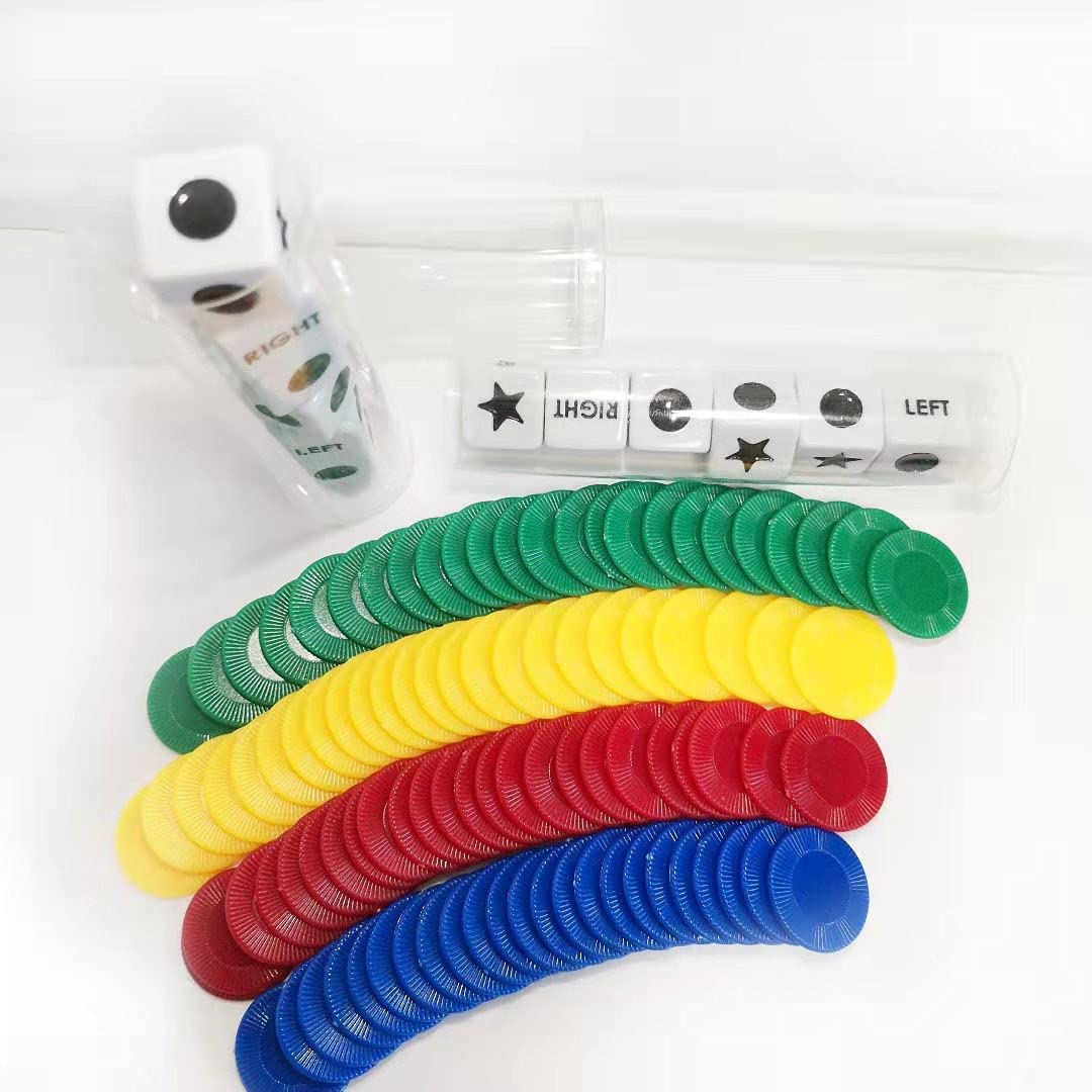 JHFY Left Right Center assorted colors boosting party vibe