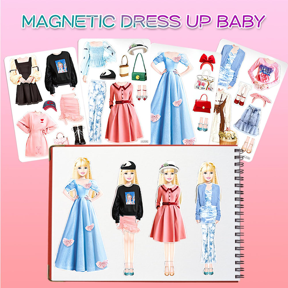 JHGCVX magnetic dress-up dolls accessories support colorful styling ideas.