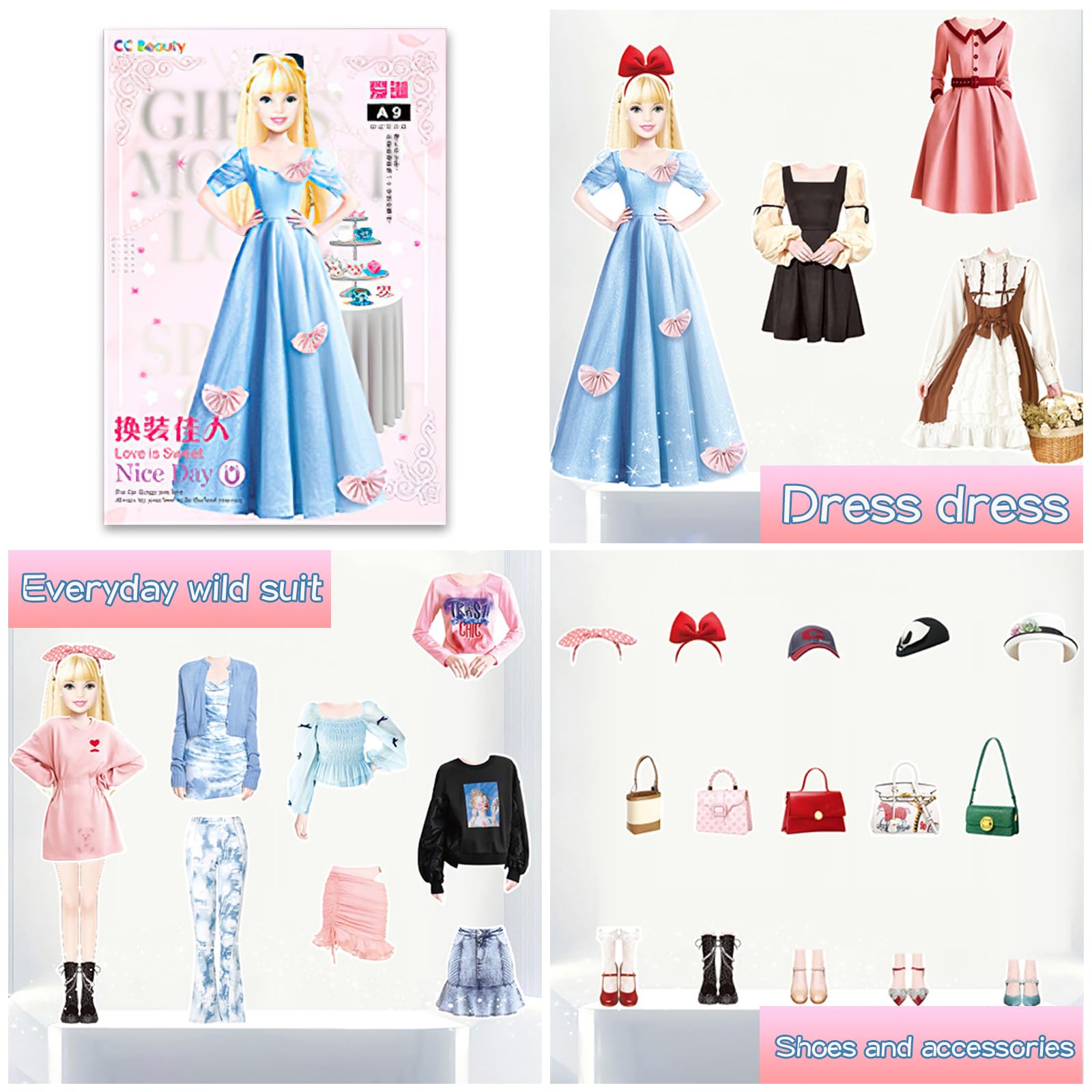 JHGCVX magnetic dress-up dolls pieces are easy to grip for small hands.