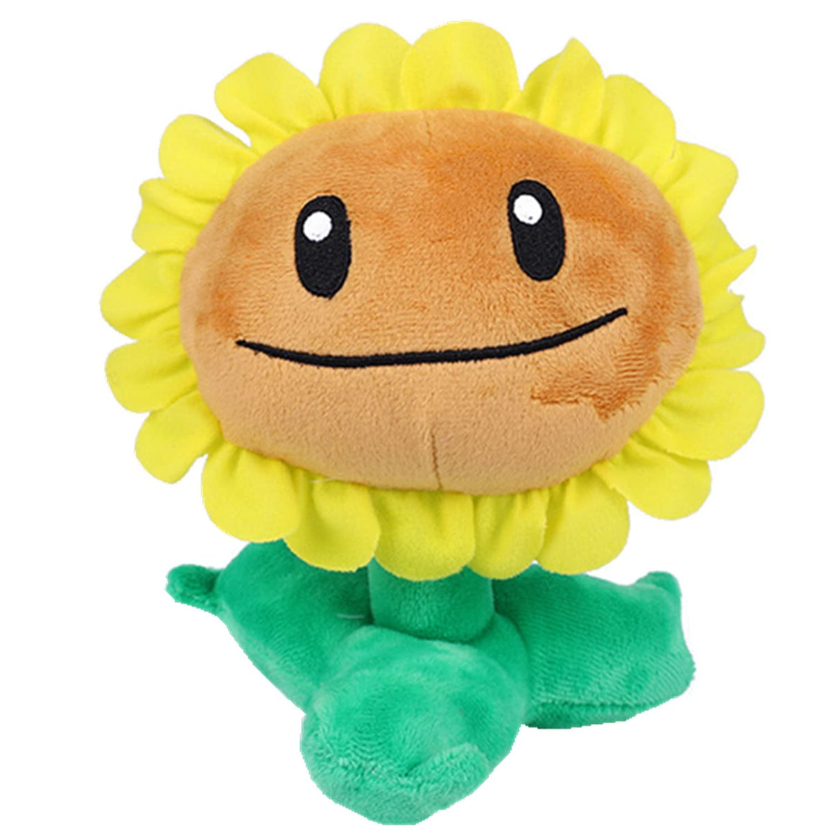 JHESAO PVZ sunflower plush front view for cuddling and play.