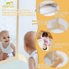 JHNIFTYNEST extended 120 cm mirror view supports self-awareness.