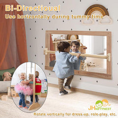 JHNIFTYNEST Montessori-inspired reflection play encourages independence.