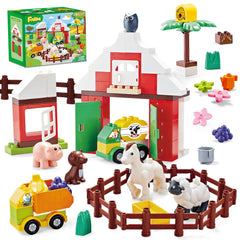 JHTigre farm barn pieces boost imaginative play for toddlers