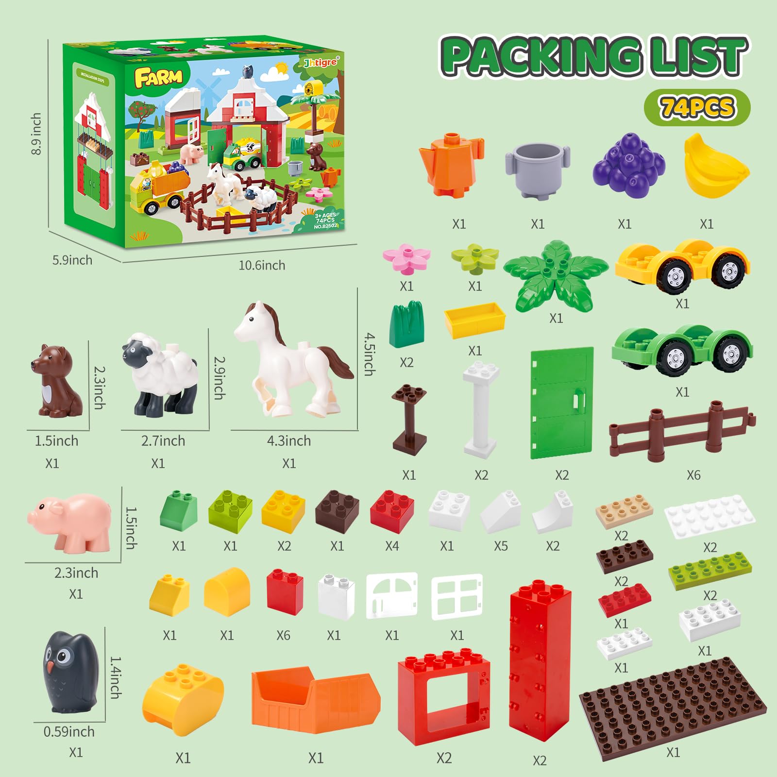 JHTigre stickers add color and motivation to build and personalize scenes