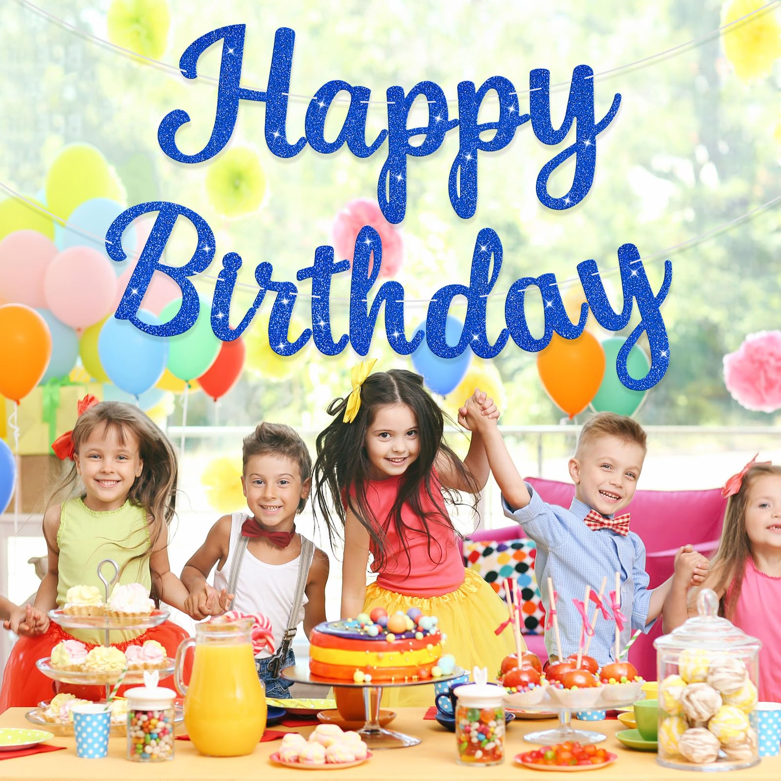 JHZMCRX birthday banner ribbon roll for quick DIY setup