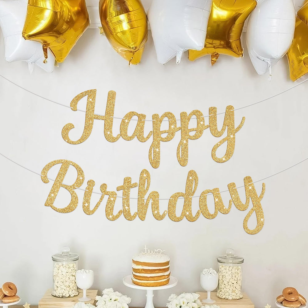 JHZMCRX Birthday garland kit pairs with other decorations for cohesive decor.