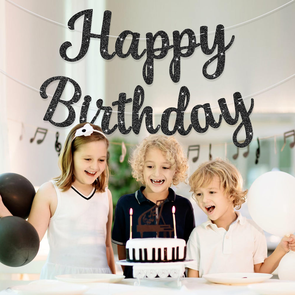 JHZMCRX DIY birthday letters banner ready to customize your party sign