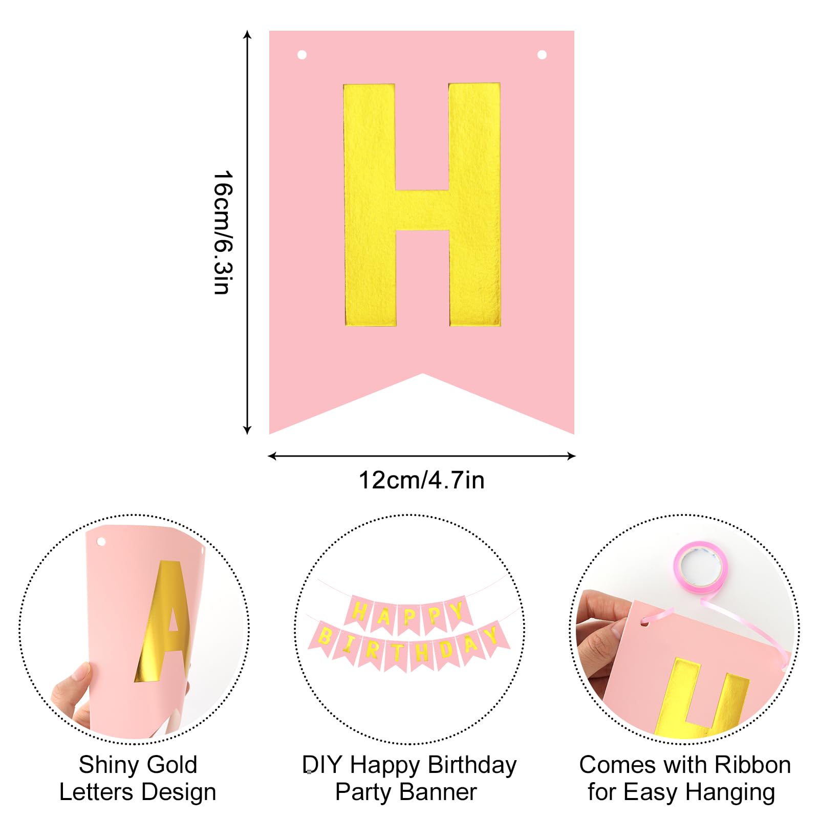 JHZMCRX thick cardboard banner provides sturdy, colorful decorations with simple hanging.