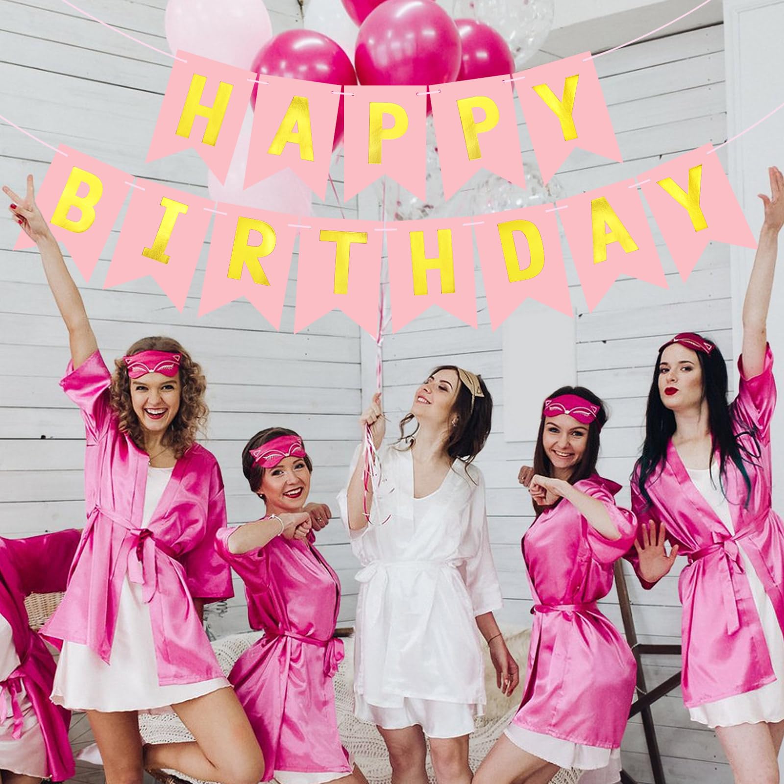 JHZMCRX versatile birthday banner for wall or door displays and photo backdrops.
